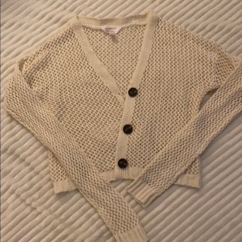 Ivory/cream Knit cardigan